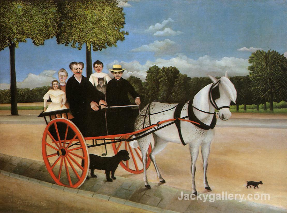 Old Junior s Cart by Henri Rousseau paintings reproduction